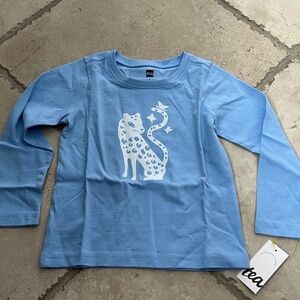 Tea Collection Jaguar & Friends Top Placid Blue Size‎ 3 ~ NEW